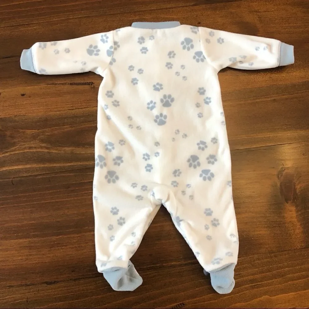 Puppy Paws Fleece Footed Pajamas